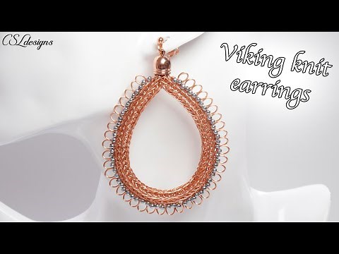 Astral viking knit earrings tutorial