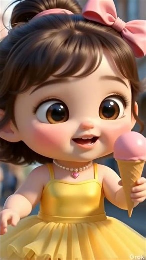 little cute baby with ice cream 🍨🥰#shorts #cutebaby