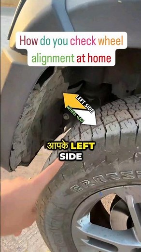 How do you check wheel alignment at home ✅