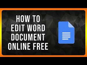 How to Edit Word Document Online Free in 2025