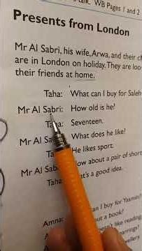 انجليزي الصف التاسع الدرس1 {Presents from London}#المنهج_اليمني