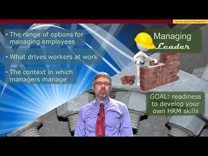 Preparing to Manage HR: Introduction and Overview