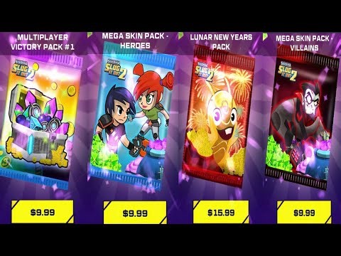 MEGA SKIN PACK OPENING! HEROES vs VILLAINS + LUNAR PACK UNLOCKED Slugterra Slug It Out 2 100K+ Views