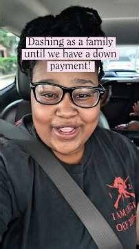 Door dashing as a family until we have a down payment! ​⁠#mamabekah