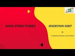 INSERTION SORT | DATA STRUCTURES | SNS INSTITUTIONS