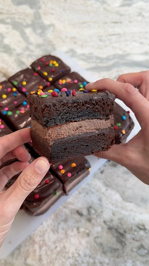 Cosmic Brownie Ice-cream Sandwiches! #baking #dessertrecipe | Sheri Wilson