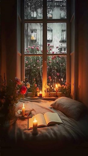 Cozy Rainy Day Ambience & Rain Sounds on Window | Sleep, Study & Deep Relaxation