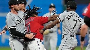 'Down goes Anderson' | One year since on-field fight between Cleveland Guardians' José Ramírez and Tim Anderson