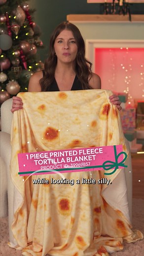 🌯🎄 Wrap up in the coziest (and funniest) holiday gift ever—the tortilla blanket! Because who doesn’t want to be a burrito on a chilly winter night? 😂🎁 #BurritoBlanket #HolidaySnuggles #30DaysOfSleigh #SHEINHoliday