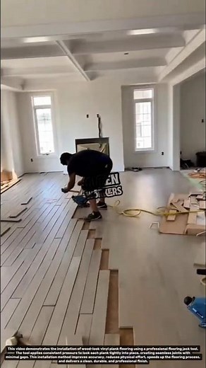 Fast Flooring Installation with Professional Flooring Jack Tool | Precision Vinyl Plank Flooring