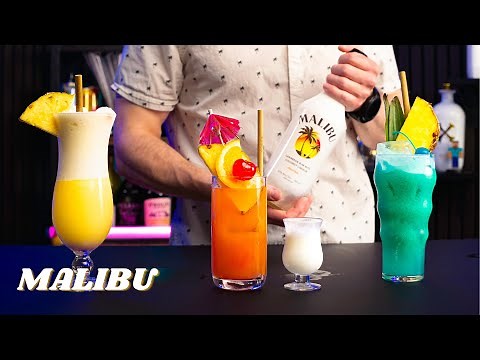 World's Best Malibu Rum Cocktails | How To Make with SinCityBartender