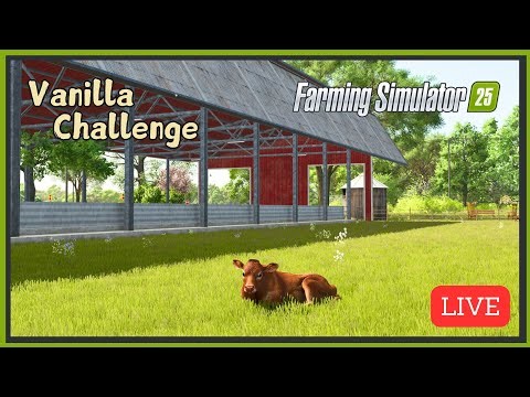 Pop Up Stream Getting Field Work Done!! | Vanilla Challenge | Riverbend Springs | FS25