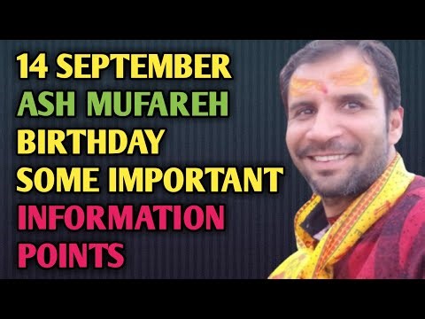 14september Happy birthday Ash :Some important information about new business