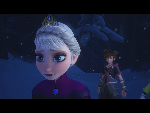 Kingdom Hearts 3 - Sora Meeting Queen Elsa (Frozen)