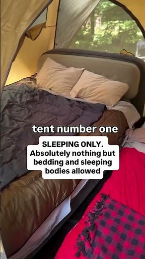 Camping 101: the two tent method
