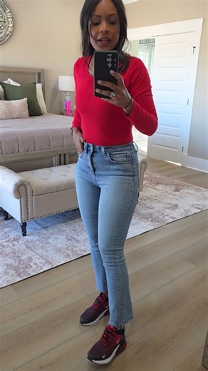 Watch Red Bodysuit - Perfect Casual Top on Amazon Live
