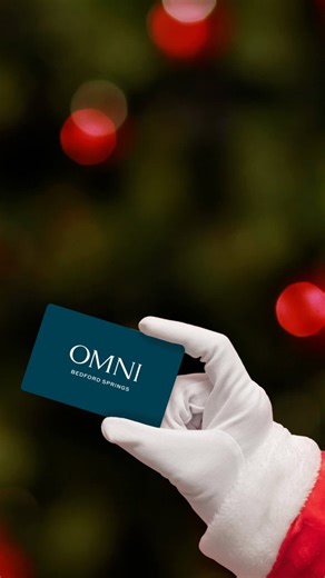 This holiday season, give moments not just gifts. Omni gift cards can be used toward stays, dining, spa treatments, golf, and more, offering endless experiences in one thoughtful gift. Purchase your perfect gift at omnihotels.com. | Omni Bedford Springs Resort & Spa