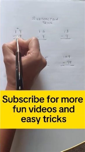 This Subtraction Trick Feels Like Magic 😲 #mathtricks