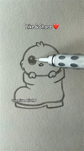 Cute Chick 🐤🥾 Drawing ❣️|| Creative AlishØ