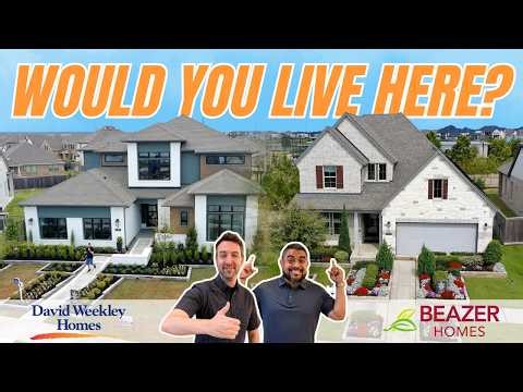 Houston's Largest Community New Model Home Park Tour! Model Home Tour Showdown - Bridgeland Part 2