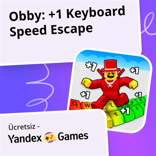 Obbi: Klavyeden kaçış hızı  1! - oynayın Yandex Games üzerinde ücretsiz çevrimiçi