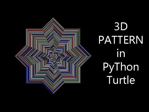 3D Shape with Python Turtle