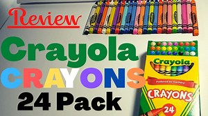 Watch Crayola Crayons 24 Pack Review on Amazon Live