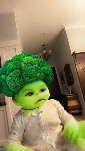 Lilly Thirtyacre on Instagram: "Lilly is broccoli! Having fun with grandma!"