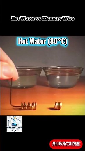 Amazing Metal with Memory! 🧠🧪 #science #physics #nitinol #experiment