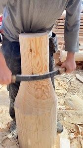 1.6M views · 10K reactions | Making new pillars for ancient log storehouse 望 #wood #woodworking #build #logbuildings #reels | Fjeld & Fragått | Facebook