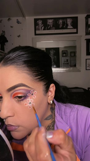 Flower power easy and simple flowers #tutorial #makeup