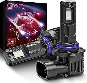 9012 Bulbs, 9012 Fog Light Bulbs 400% Bright 6500K Xenon White 24000LM Fanless Wireless Plug and Play Compatible with Sierra Ram 1500/2500/3500 Cherokee RAV4 (Pack of 2)