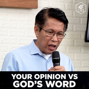 52K views · 2.7K reactions | YOUR OPINION VS. GOD'S WORD A Short Clip from Pastor Ramy Henares Jr. Preaching Titled: Life of Adjustment "For the word of God is living and active, sharper than any two-edged sword, piercing to the division of soul and of spirit, of joints and of marrow, and discerning the thoughts and intentions of the heart." - Hebrews 4:12 To watch the preaching, click here: https://fb.watch/siu6XOa5pu/ | CGS Philippines | Facebook