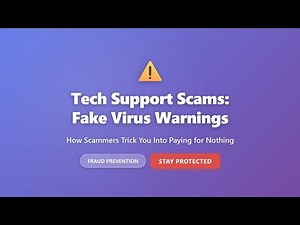 Tech Support Scams Explained: Fake Virus Warnings & How to Stay Protected