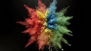 Colorful Powder Explosion | Premium Stock Video Footage