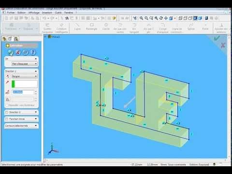Lettres en 3D avec solidworks