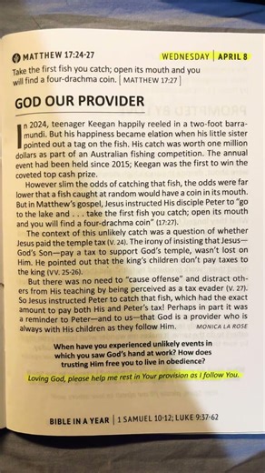 GOD OUR PROVIDER 🙏Loving god please help me rest in your provision as I follow you.