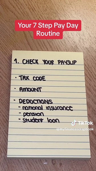Your 7 Step Pay Day Routine for Financial Success