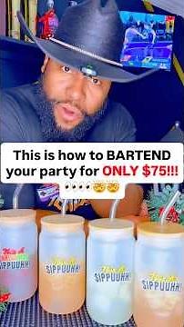 This is how to Bartend your party with ONLY $75!! 👀👀🤯🤯