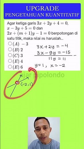 Upgrade UTBK Straight Line Equation Quantitative Knowledge #quantitativeknowledge #utbk #straight...