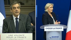 🔊 Mettez le son et écoutez Marine Le Pen quand elle reprend des extraits d'un précédent discours de François Fillon | BFMTV