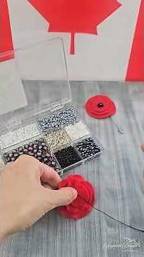 How to Make a Poppy Flower Pin in Minutes #crafts #diy