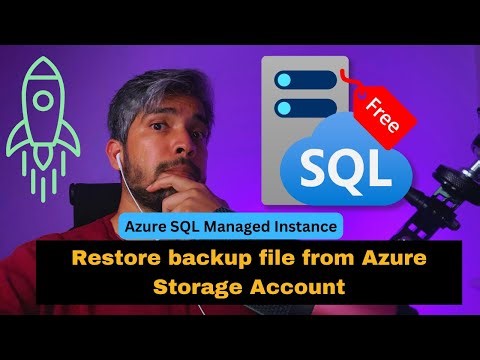 Azure SQL Managed Instance : Restore backup file from Azure Storage account