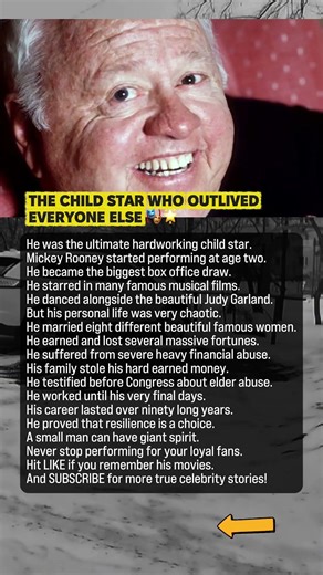 Mickey Rooney Survived Nine Decades In Hollywood