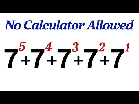 No Calculator Allowed | Math Olympiad Question