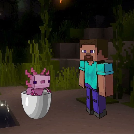 Steve Singing with Axolotl | Animation Meme