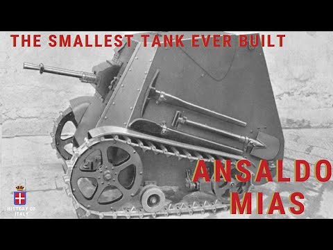 The SMALLEST TANK EVER BUILT! - Ansaldo MIAS