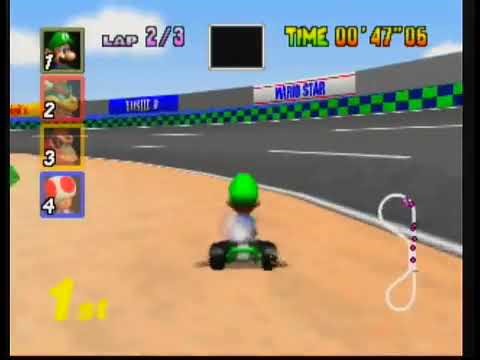 Mario Kart 64 Luigi Raceway N64