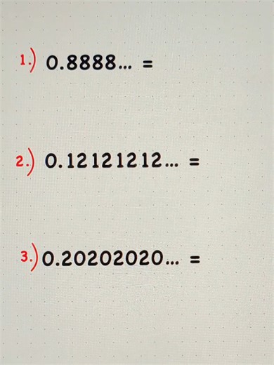 22K views · 183 reactions | Infinity Decimal to Fractions Hacks! | Math Tricks Tutorial | Facebook
