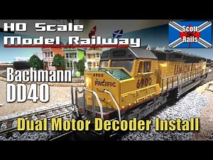 DCC Decoder Installation On A Dual Motor Bachmann Spectrum Split Frame DD40AX